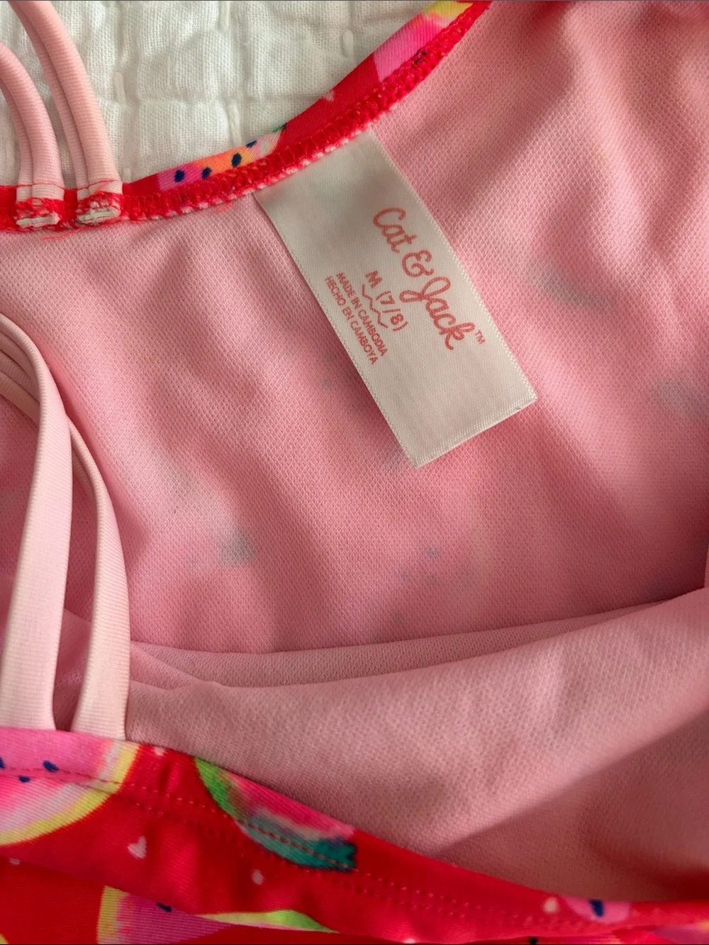 Cat & Jack girls watermelon swim dress